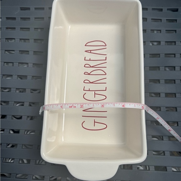 Rae Dunn Artisan Collection Gingerbread Loaf Bread Pan Christmas Baking NWT Red - Picture 6 of 7